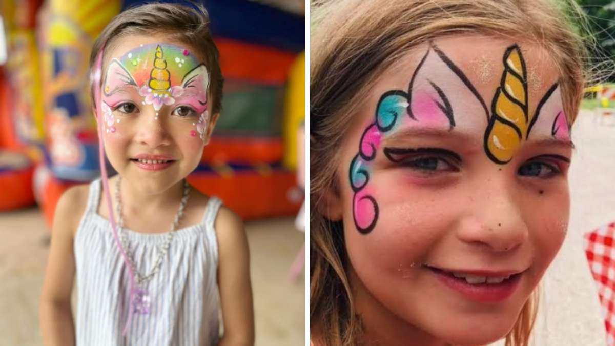 Transforma a tu hija en un mágico unicornio con maquillaje